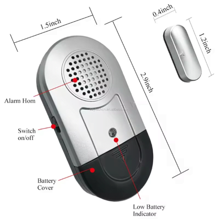 Sensor de puerta inalámbrico independiente